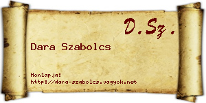 Dara Szabolcs névjegykártya