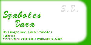 szabolcs dara business card